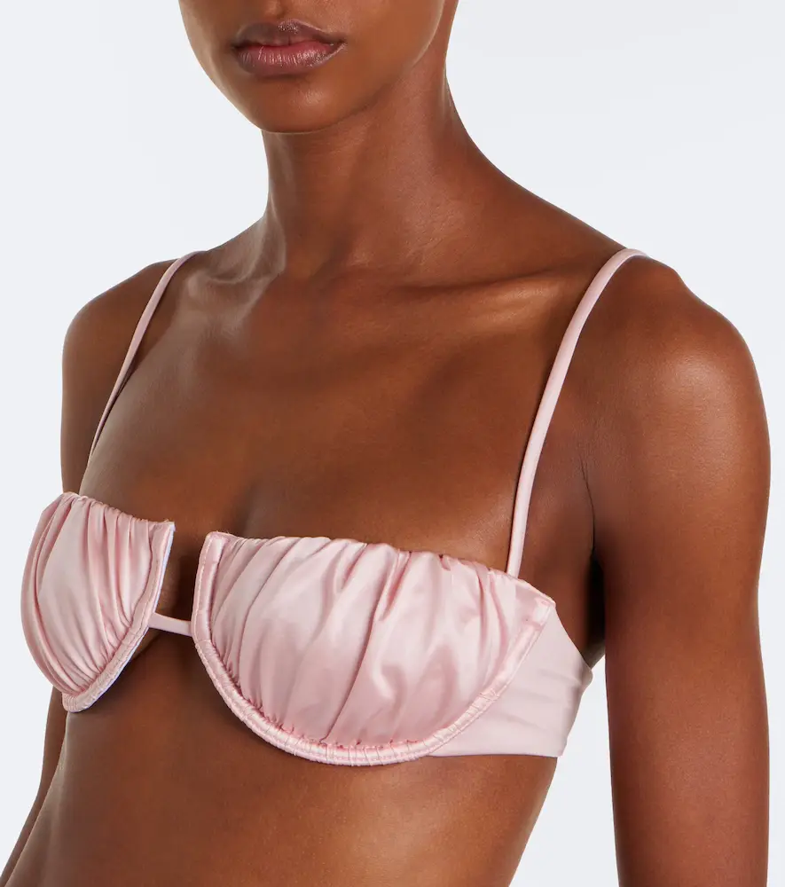 Montce Petal ruched bikini top | Thumbnail 3 Montce Petal ruched bikini top | Thumbnail 3