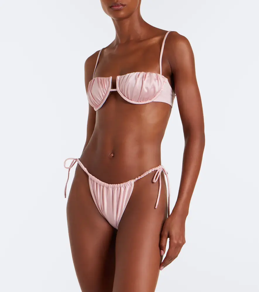 Montce Petal ruched bikini top | Thumbnail 4 Montce Petal ruched bikini top | Thumbnail 4