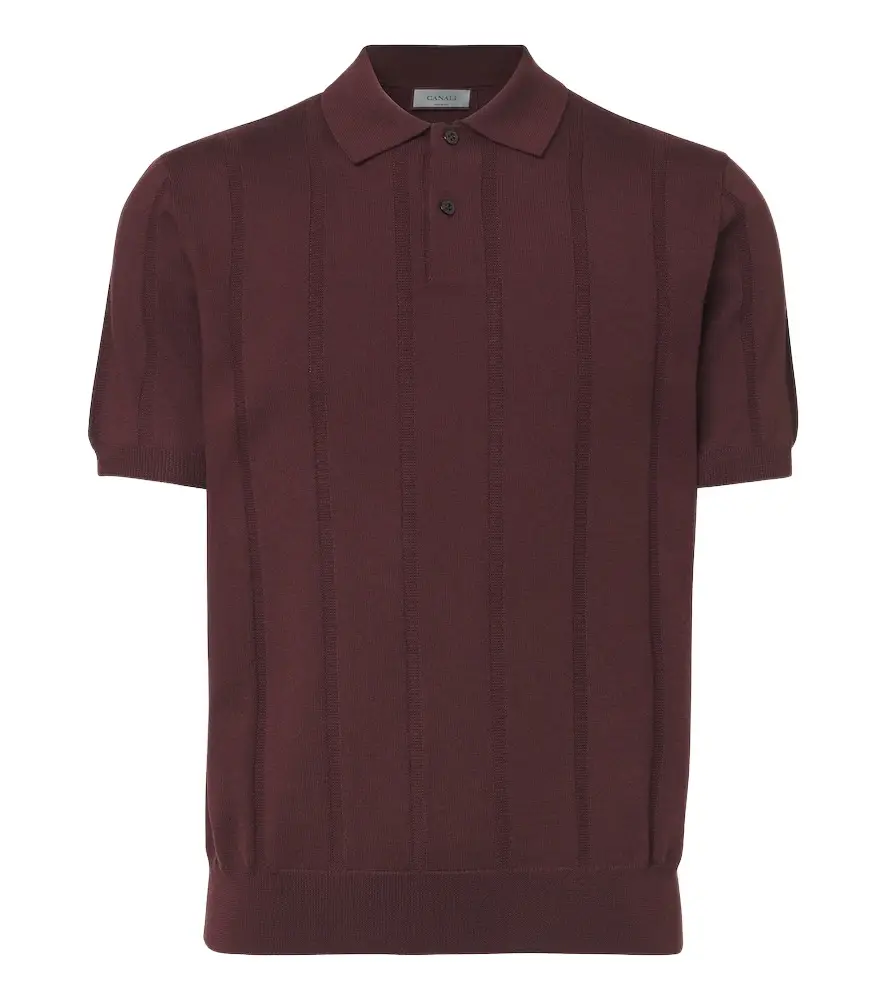 Canali Virgin wool polo shirt | Image 1 Canali Virgin wool polo shirt | Image 1