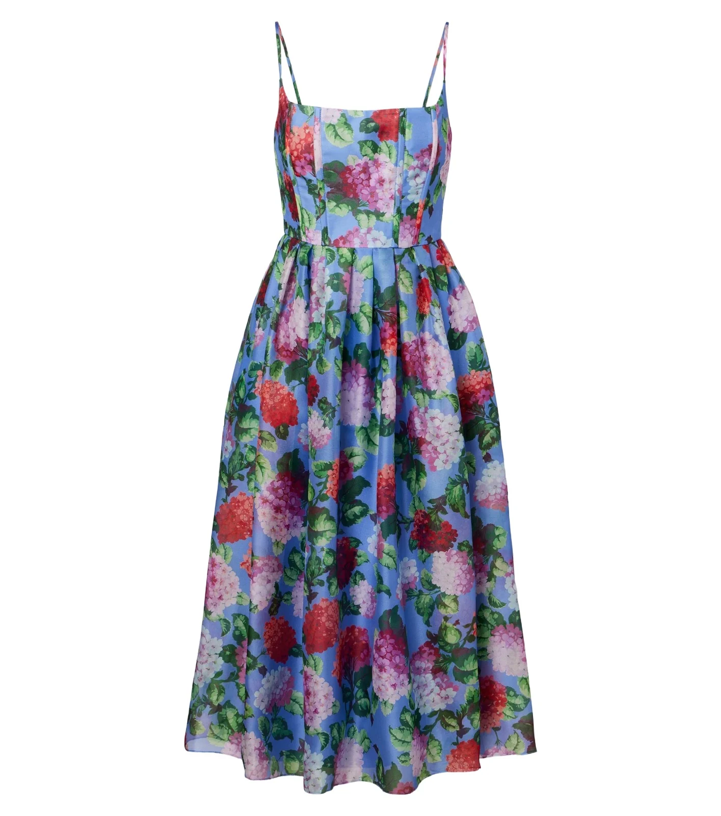 Floral silk crêpe cocktail dress Floral silk crêpe cocktail dress