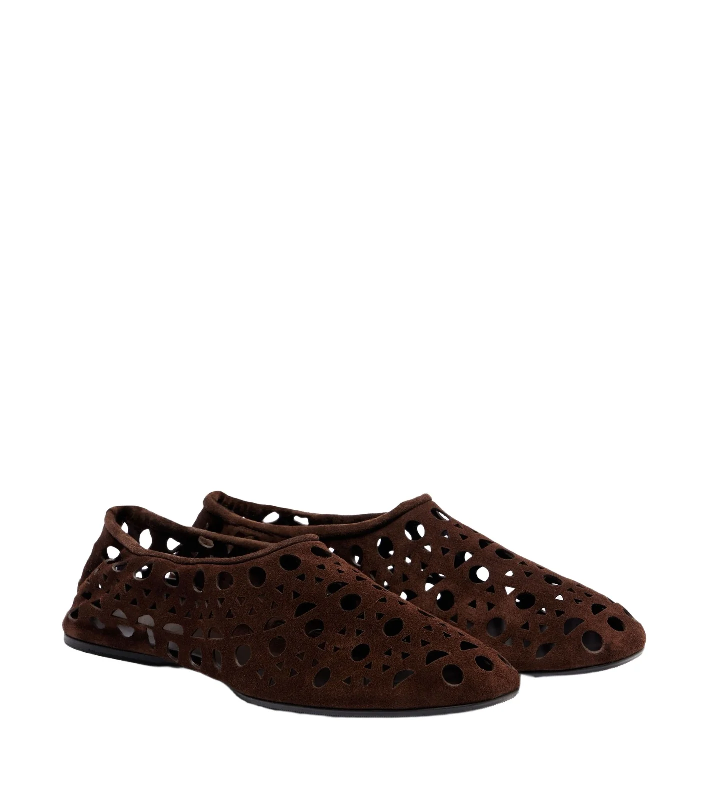 Alaïa Vienne suede slip-on shoes