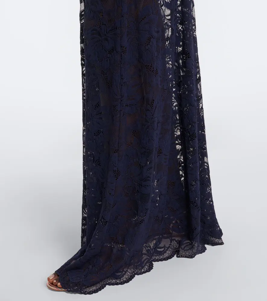 Rabanne Gathered lace and velvet maxi skirt | Thumbnail 2 Rabanne Gathered lace and velvet maxi skirt | Thumbnail 2
