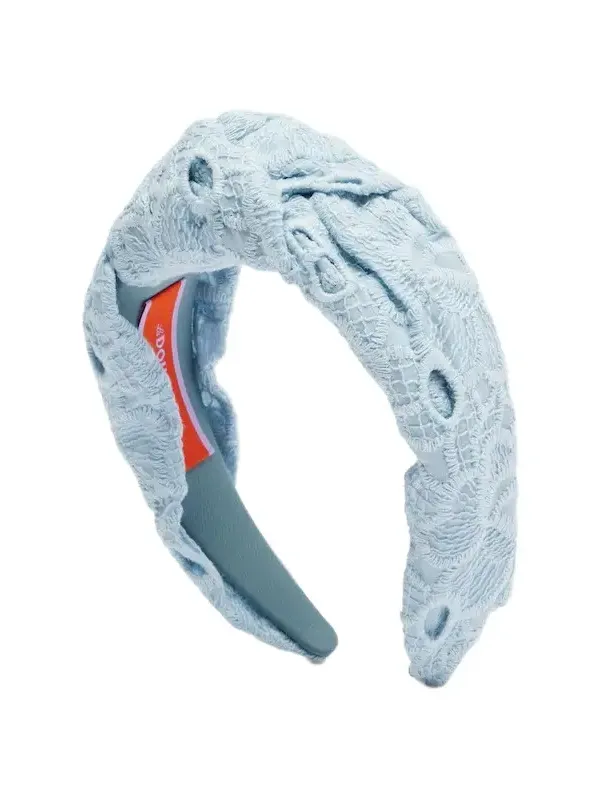 Knotted printed cotton headband Knotted printed cotton headband
