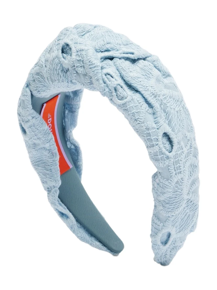Knotted printed cotton headband