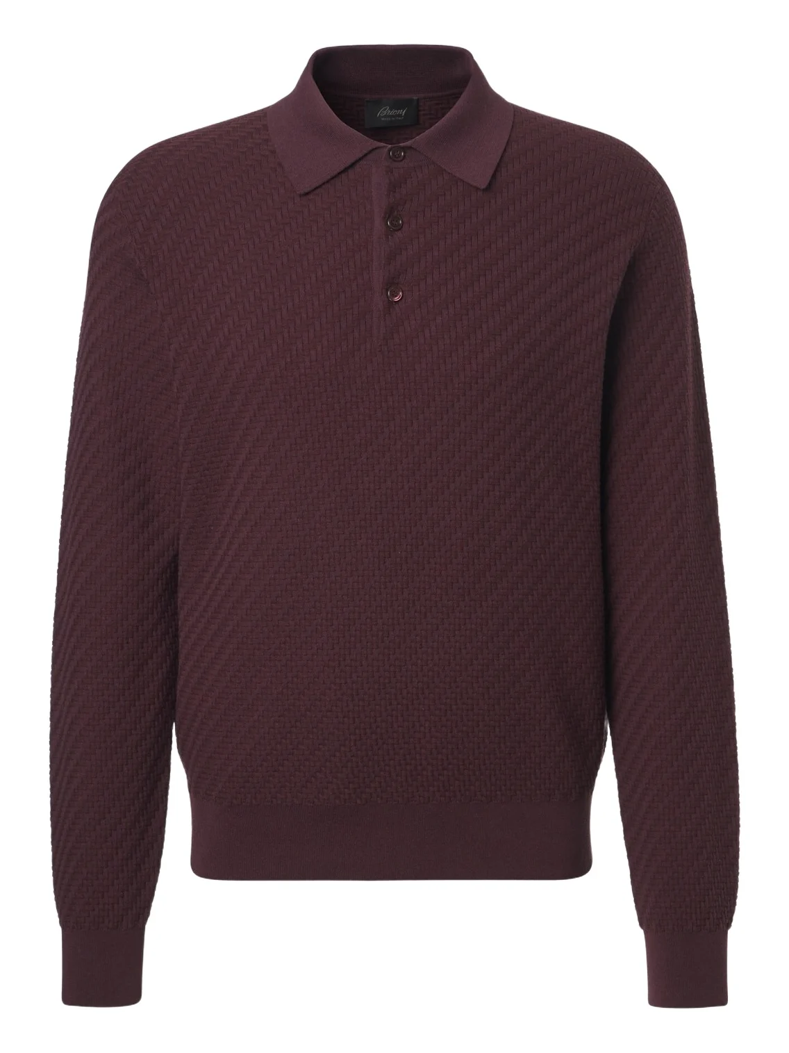 Cotton, silk and cashmere polo sweater Cotton, silk and cashmere polo sweater