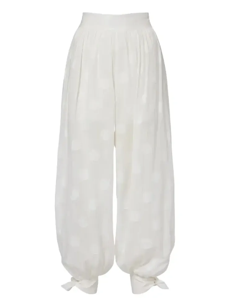 Solstice polka-dot cotton balloon pants Solstice polka-dot cotton balloon pants