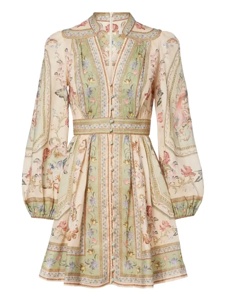 Roselight floral linen minidress Roselight floral linen minidress