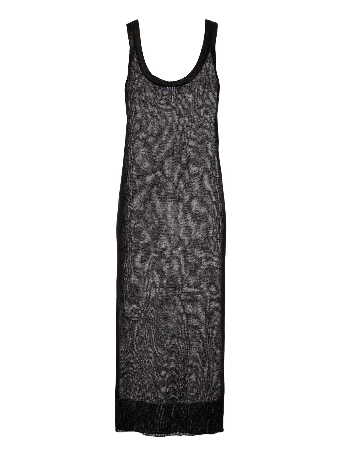 ALAÏA ALAÏA Semi-sheer linen and silk midi dress