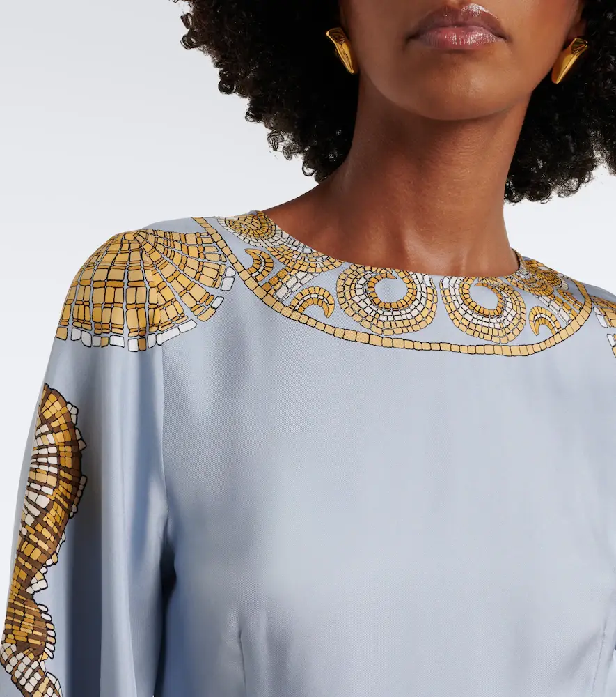 La DoubleJ Sorella printed silk twill maxi dress | Thumbnail 6