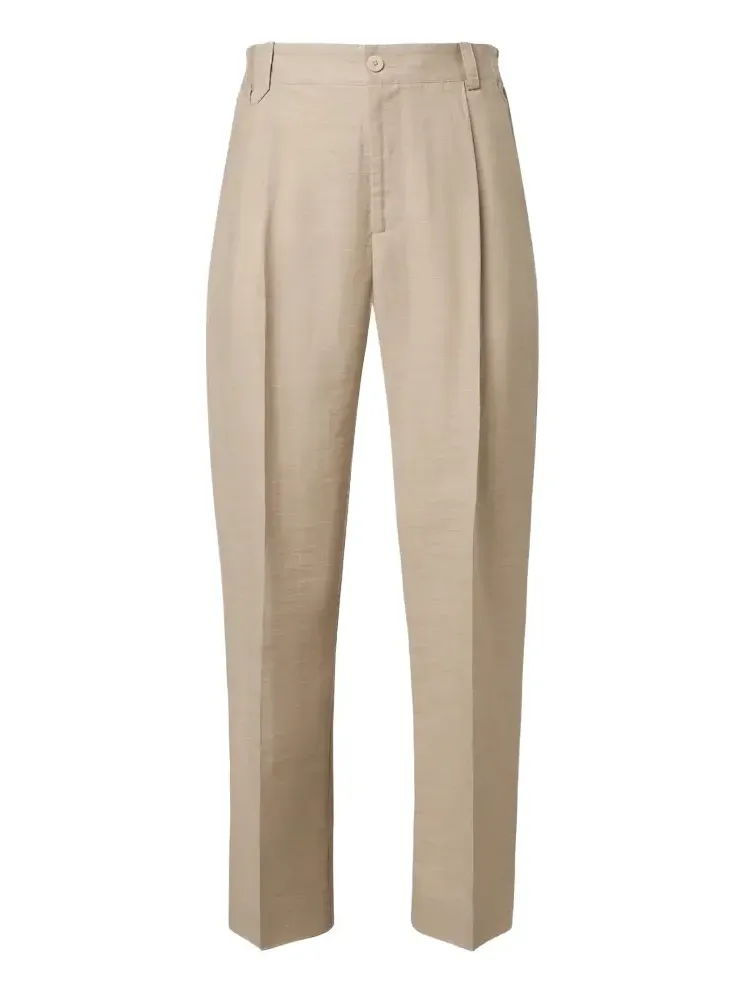 Croisière pleated linen-blend pants Croisière pleated linen-blend pants