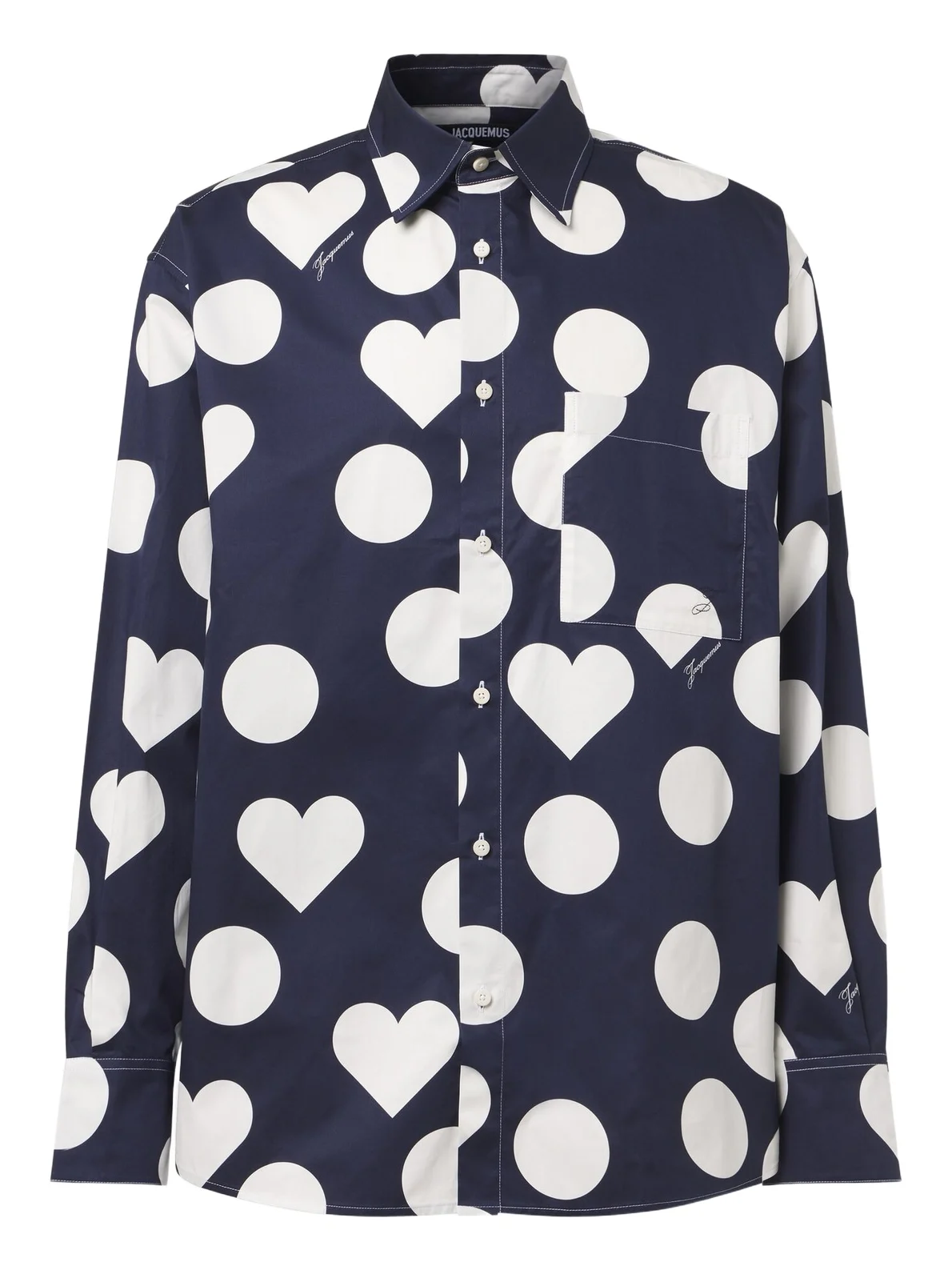 Jacquemus Camargue polka-dot cotton poplin shirt