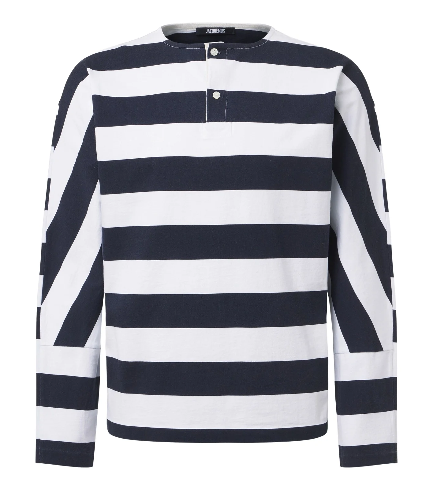 Jacquemus Marinière striped cotton jersey Henley shirt