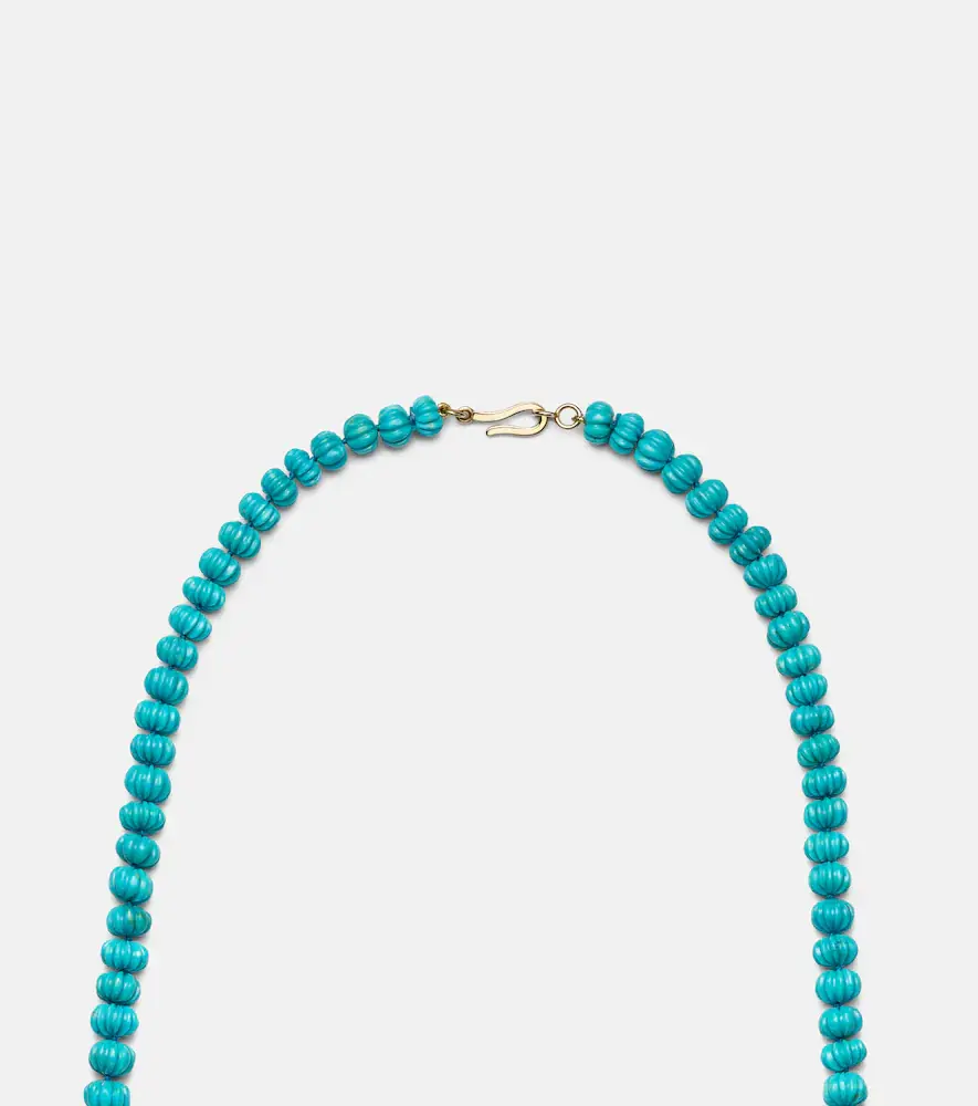 Ileana Makri Horizon 18kt and 9kt gold beaded necklace with turquoises | Thumbnail 4 Ileana Makri Horizon 18kt and 9kt gold beaded necklace with turquoises | Thumbnail 4