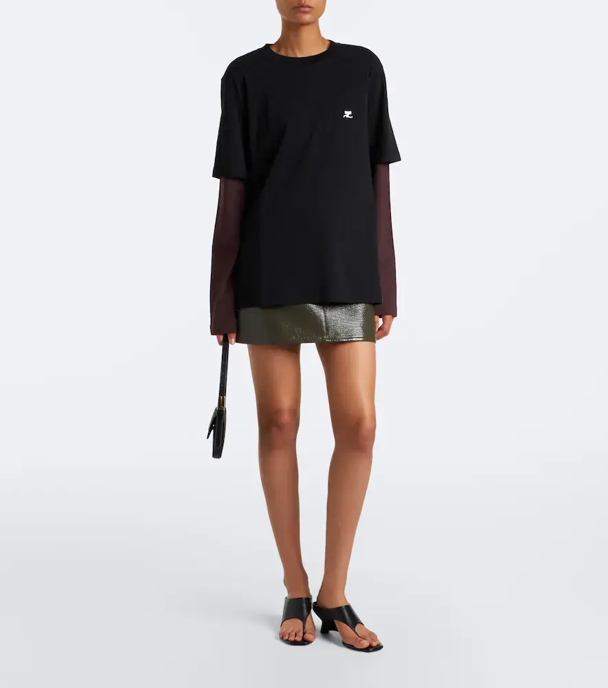 Courrèges Courrèges AC Double Sleeve cotton T-shirt | Thumbnail 3