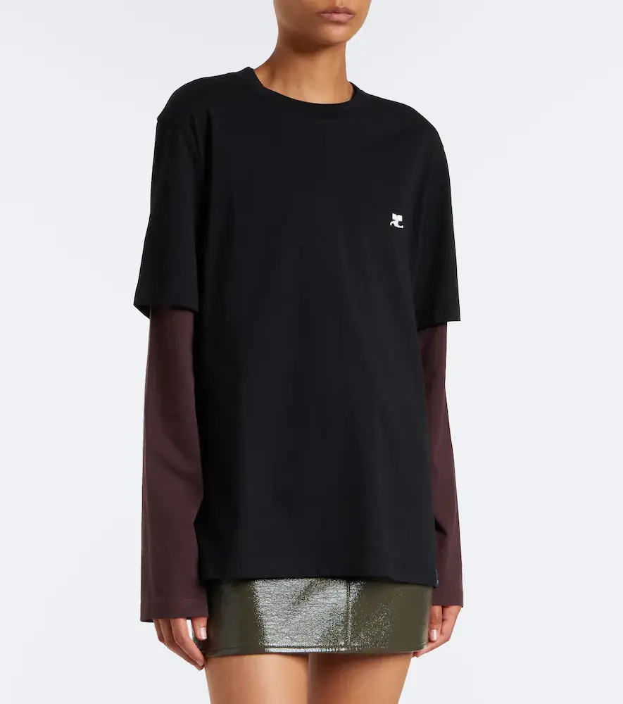 Courrèges Courrèges AC Double Sleeve cotton T-shirt | Thumbnail 4