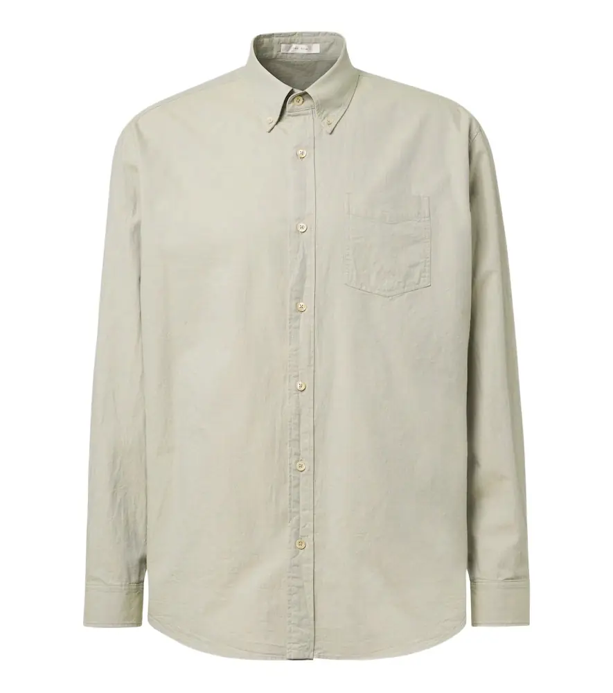 The Row Pompeo cotton chambray shirt | Image 1 The Row Pompeo cotton chambray shirt | Image 1