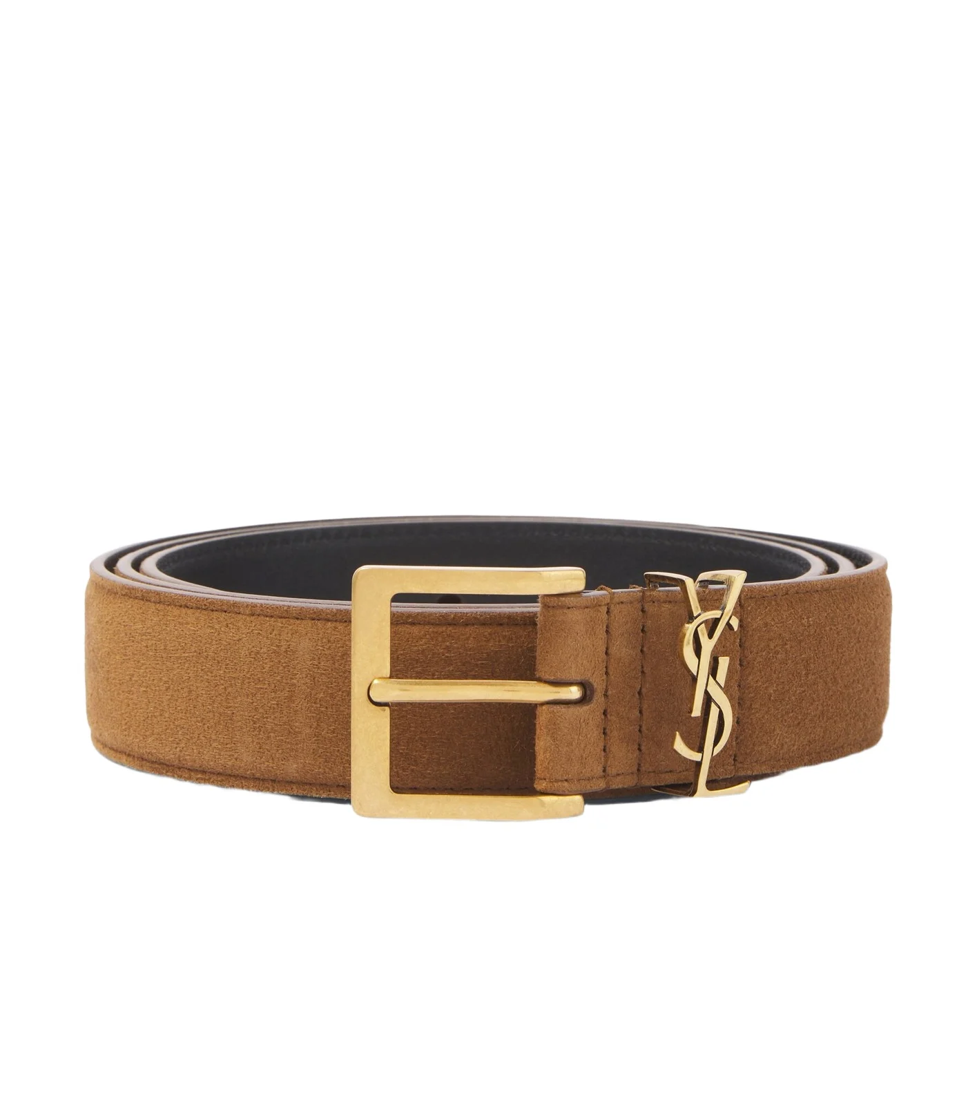 Saint Laurent Cassandre suede belt