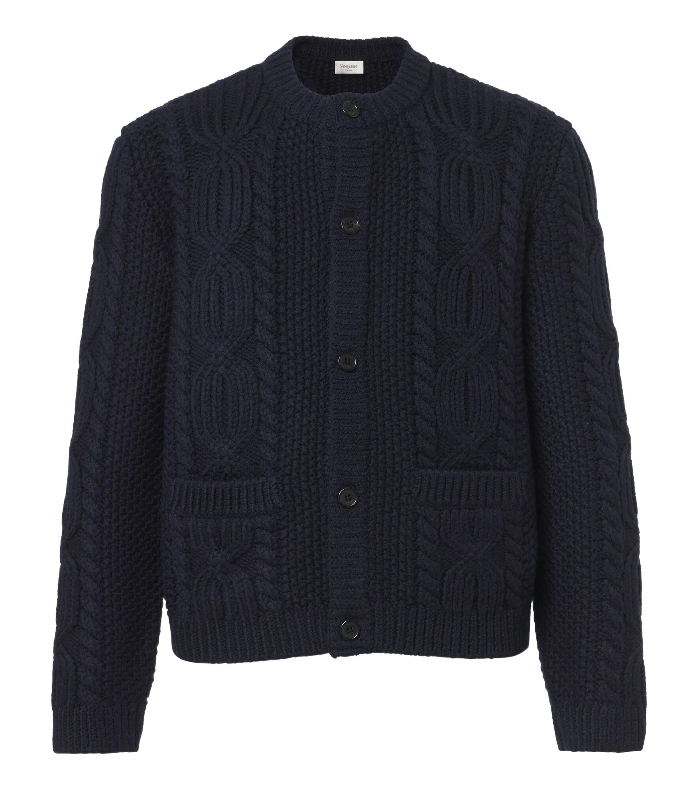 Cable-knit wool cardigan Cable-knit wool cardigan