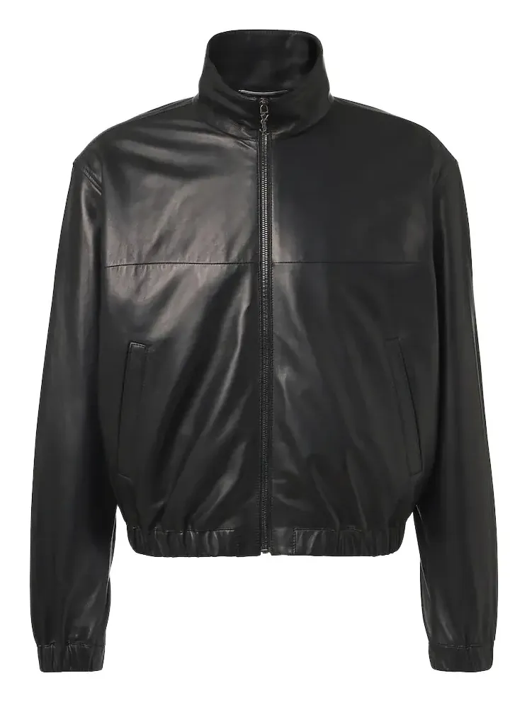 Leather blouson jacket Leather blouson jacket