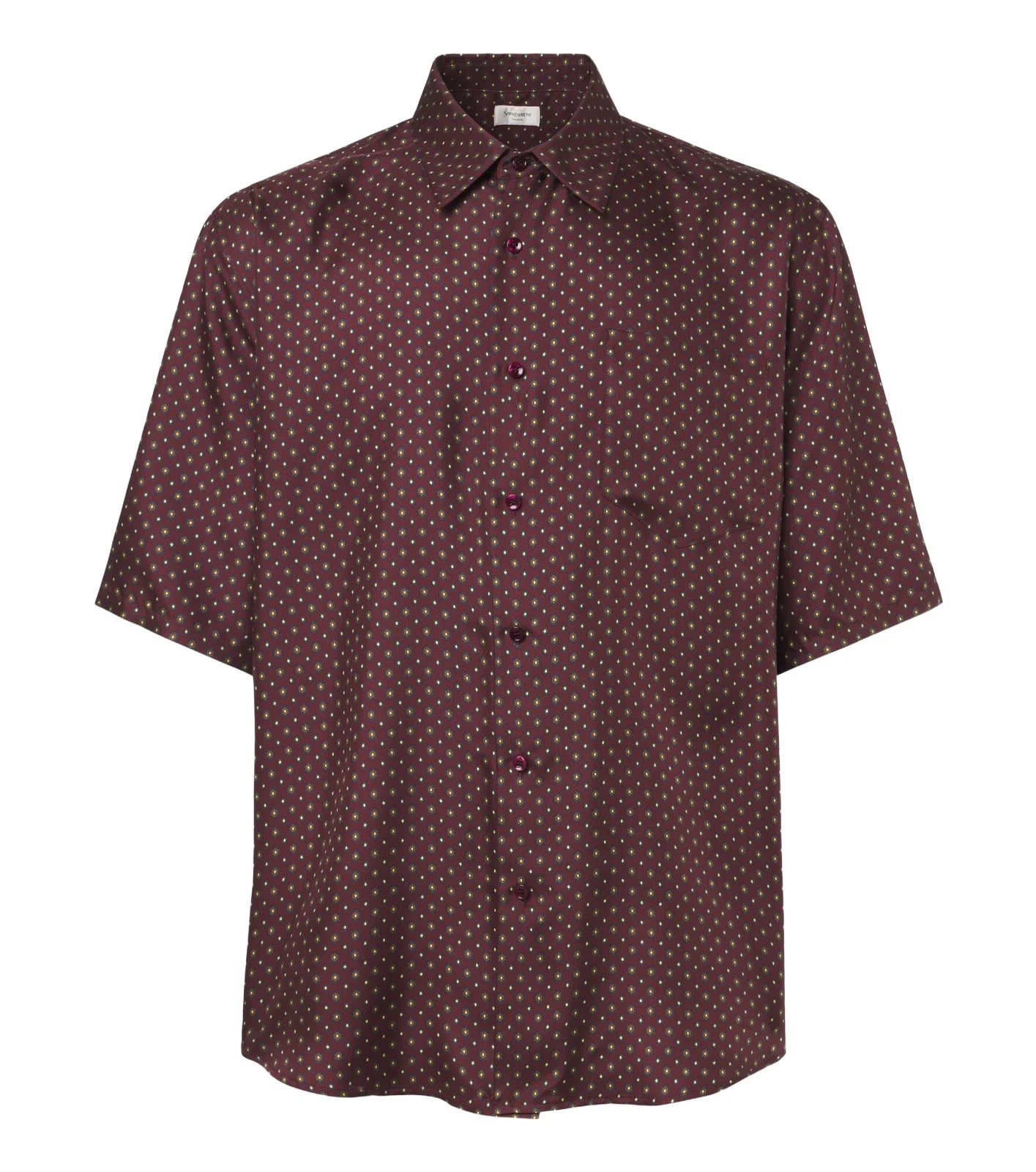 Saint Laurent Printed silk twill shirt