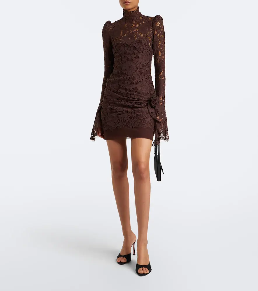 DE LA VALI Bodita cotton-blend lace minidress | Thumbnail 3 DE LA VALI Bodita cotton-blend lace minidress | Thumbnail 3