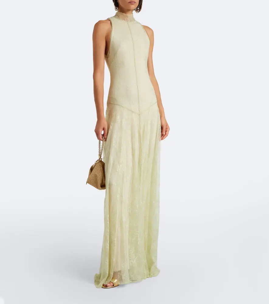 DE LA VALI Palomina halterneck lace maxi dress | Thumbnail 3 DE LA VALI Palomina halterneck lace maxi dress | Thumbnail 3