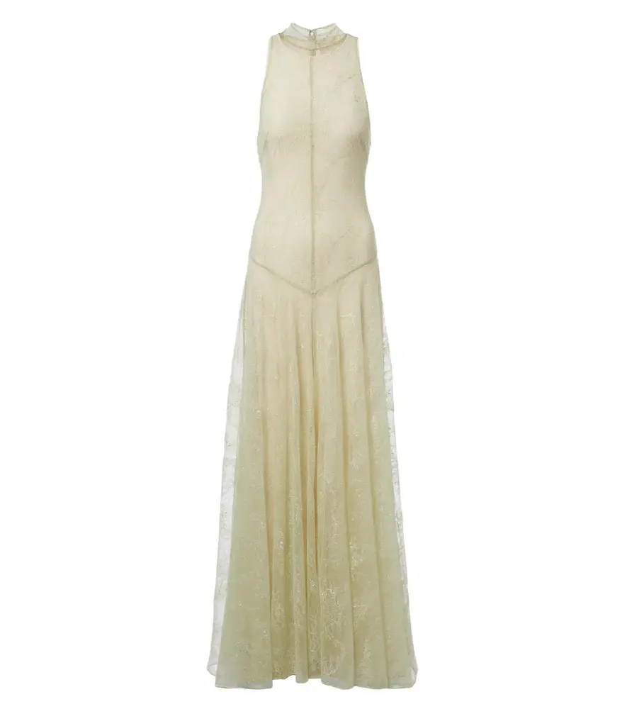 DE LA VALI Palomina halterneck lace maxi dress | Image 1 DE LA VALI Palomina halterneck lace maxi dress | Image 1