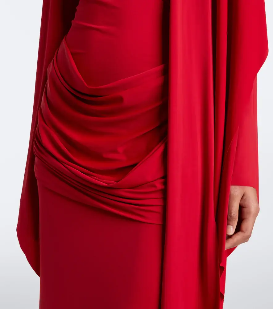 DE LA VALI Perisa draped jersey maxi dress | Thumbnail 3