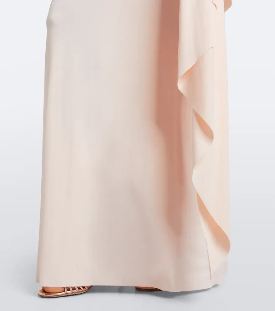 DE LA VALI Perisa draped caped jersey maxi dress | Thumbnail 5