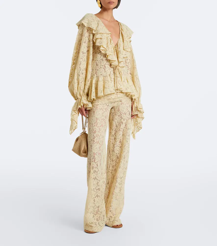 DE LA VALI Mija ruffled lace blouse | Thumbnail 5 DE LA VALI Mija ruffled lace blouse | Thumbnail 5