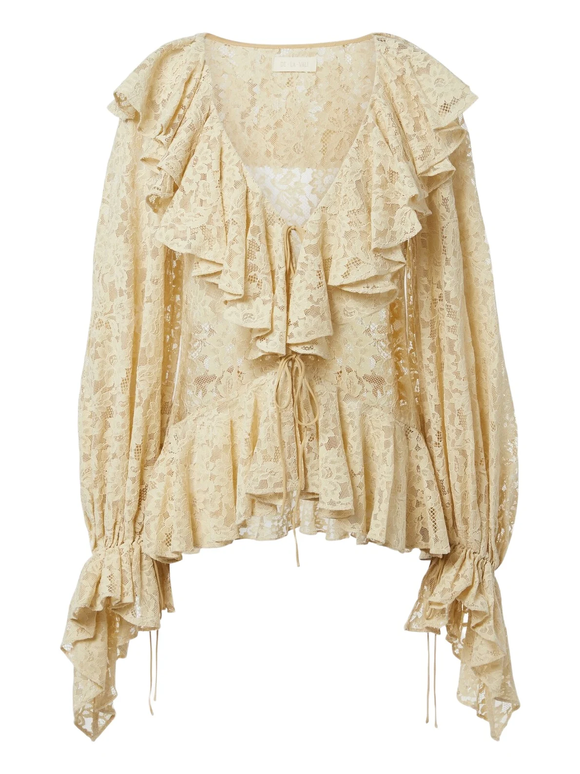 Mija ruffled lace blouse