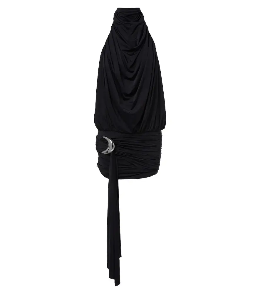 DE LA VALI Vida draped jersey minidress | Image 1 DE LA VALI Vida draped jersey minidress | Image 1
