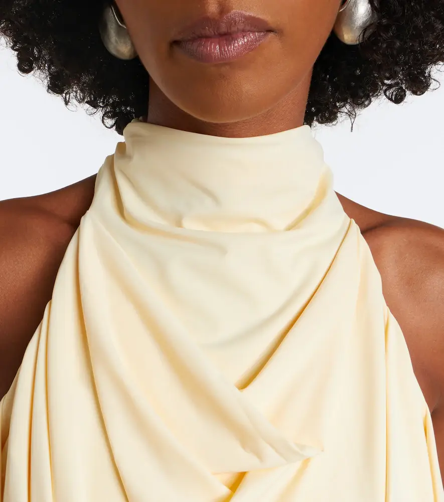 DE LA VALI Vida draped jersey midi dress | Thumbnail 7 DE LA VALI Vida draped jersey midi dress | Thumbnail 7