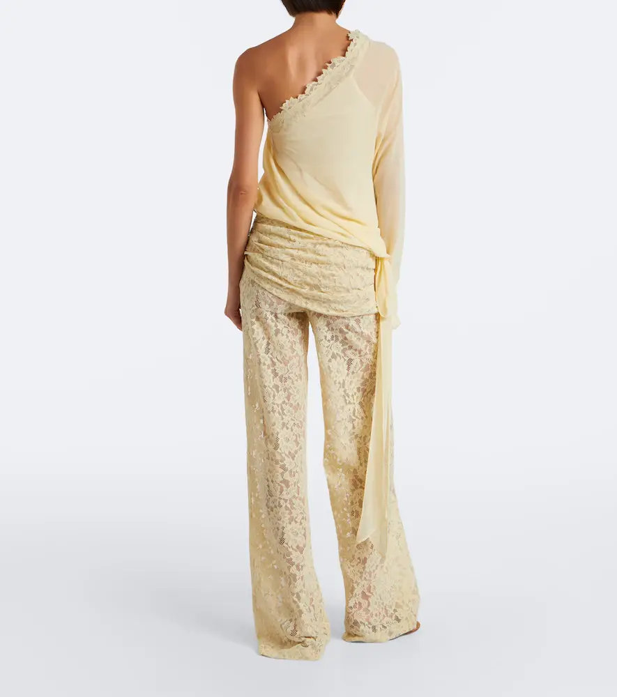 DE LA VALI Rocio cotton-blend lace wide-leg pants | Thumbnail 4 DE LA VALI Rocio cotton-blend lace wide-leg pants | Thumbnail 4