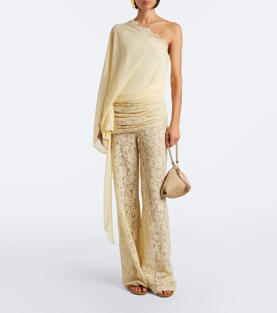DE LA VALI Rocio cotton-blend lace wide-leg pants | Thumbnail 6 DE LA VALI Rocio cotton-blend lace wide-leg pants | Thumbnail 6