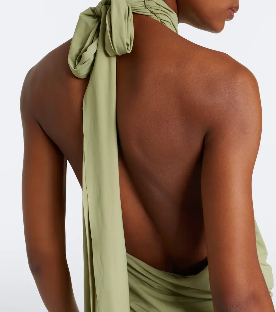DE LA VALI Vida draped jersey midi dress | Thumbnail 4