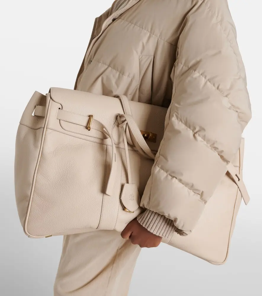 Brunello Cucinelli Large leather tote bag | Thumbnail 4