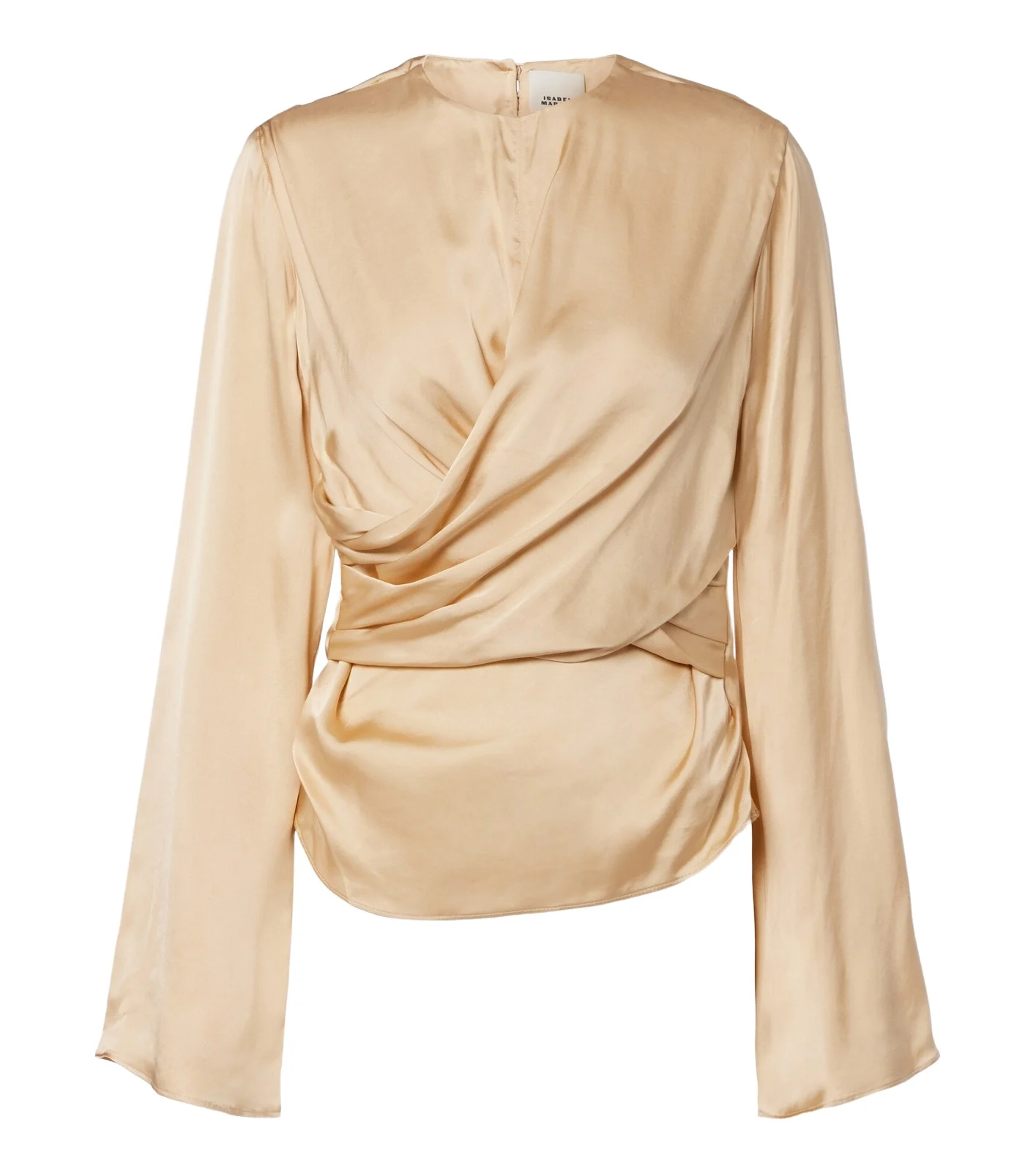 Neame draped satin top Neame draped satin top