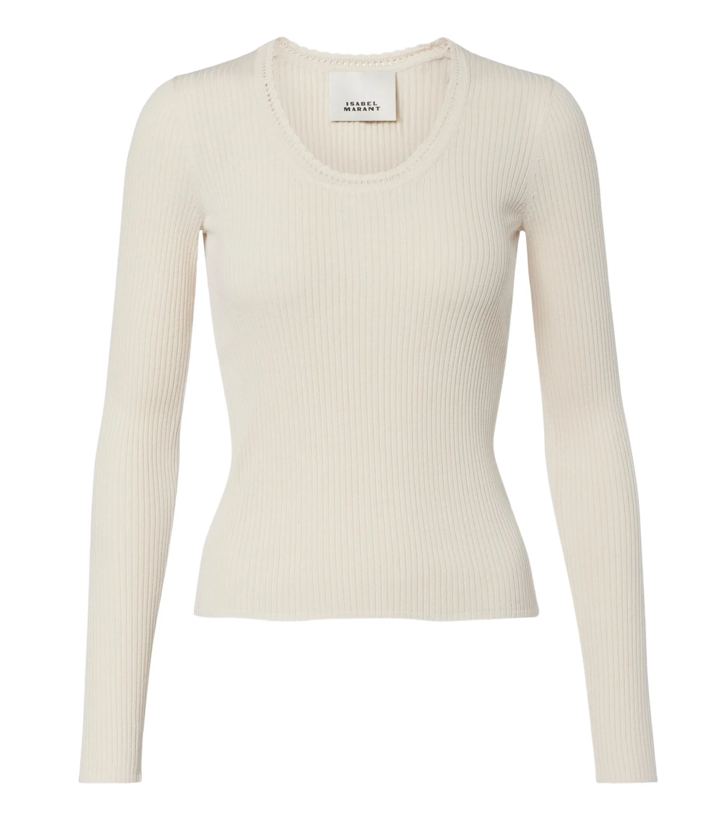 Selenie ribbed-knit silk and cotton sweater Selenie ribbed-knit silk and cotton sweater