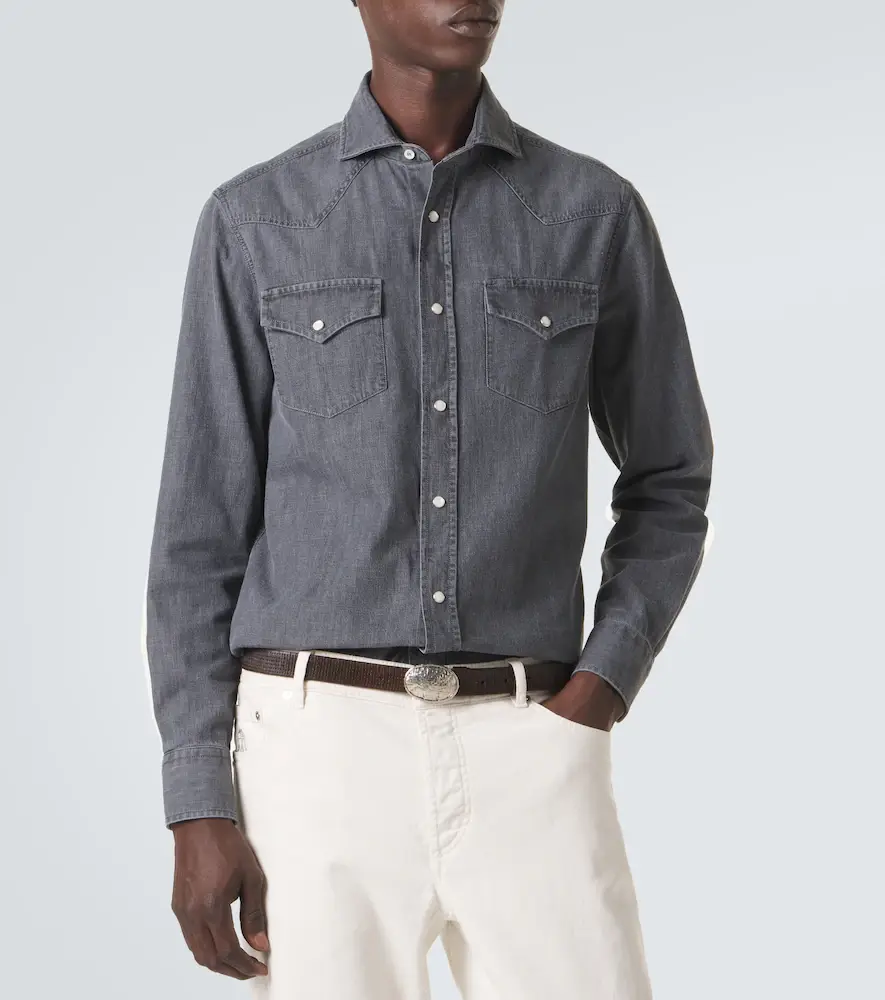 Brunello Cucinelli Denim shirt | Thumbnail 3 Brunello Cucinelli Denim shirt | Thumbnail 3
