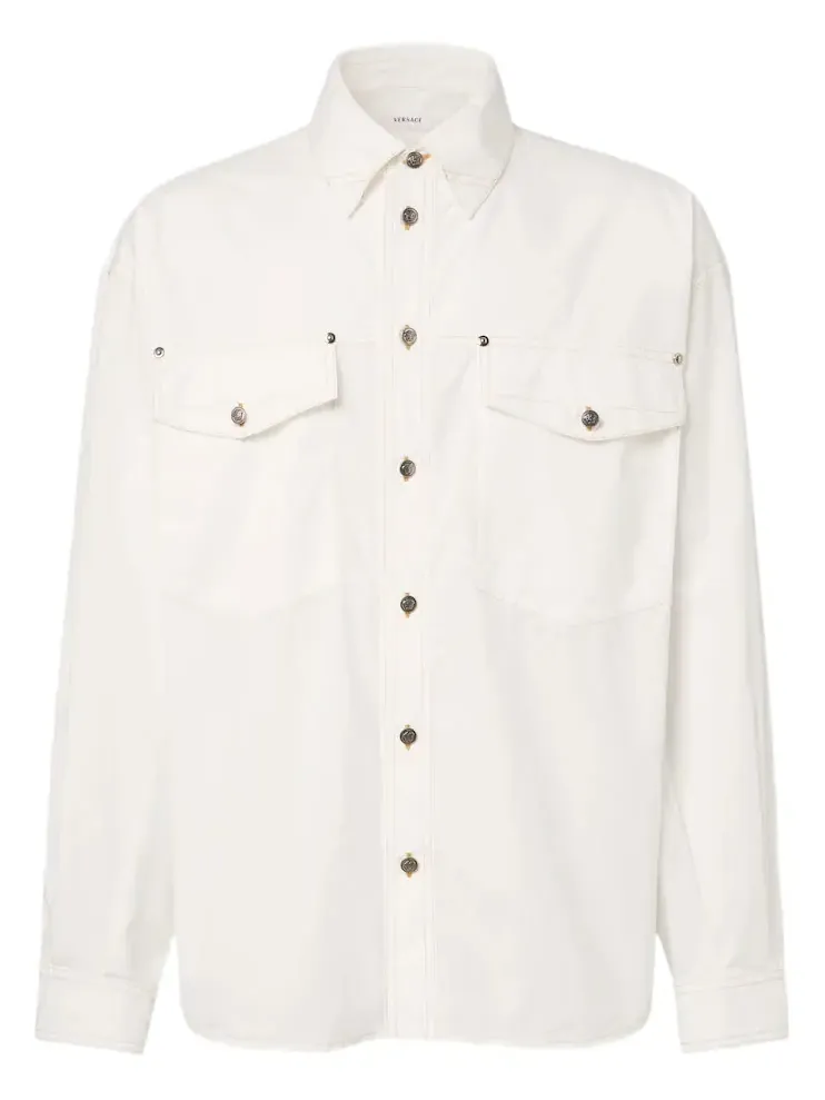 Medusa denim overshirt Medusa denim overshirt