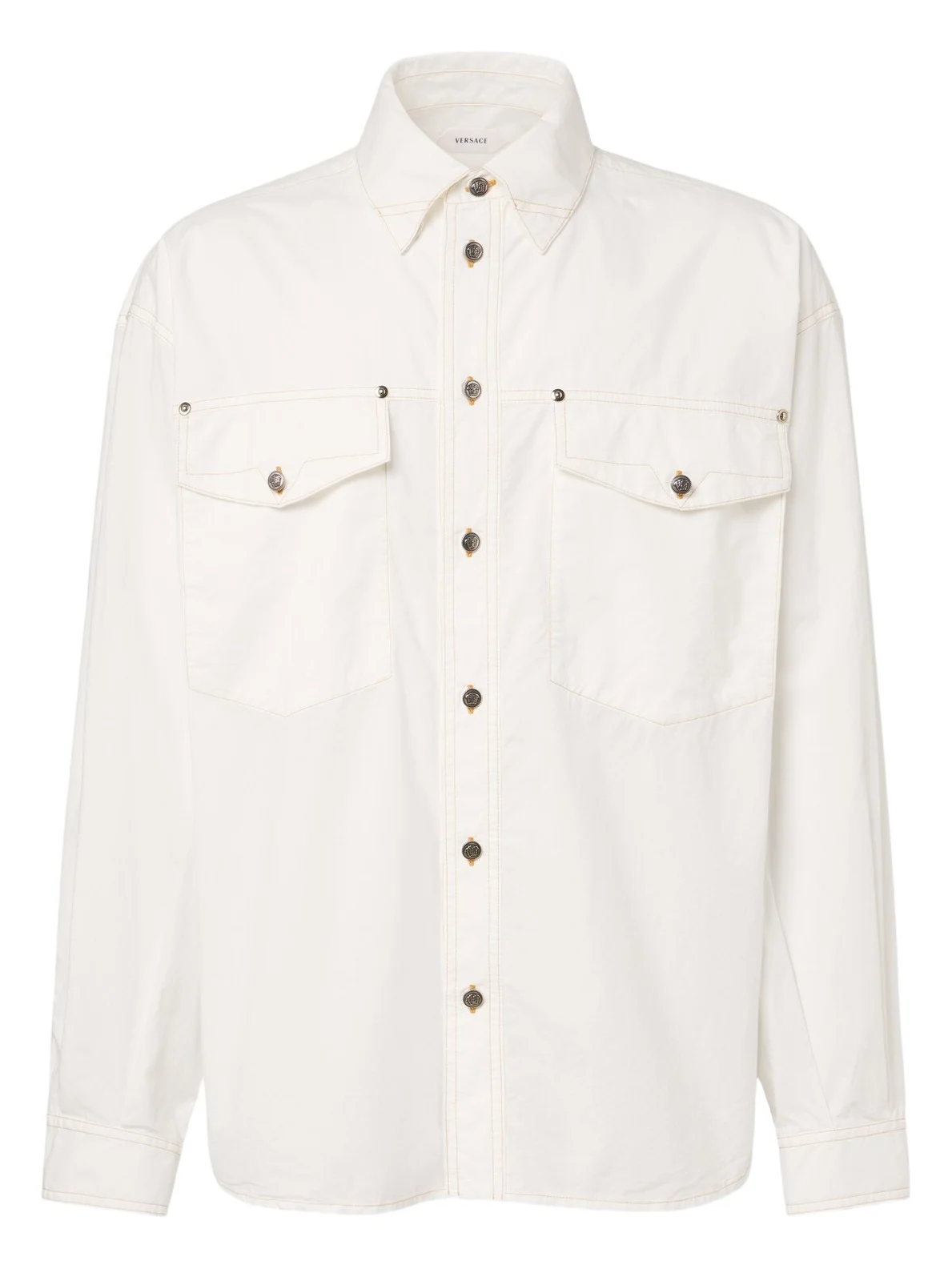 Medusa denim overshirt Medusa denim overshirt