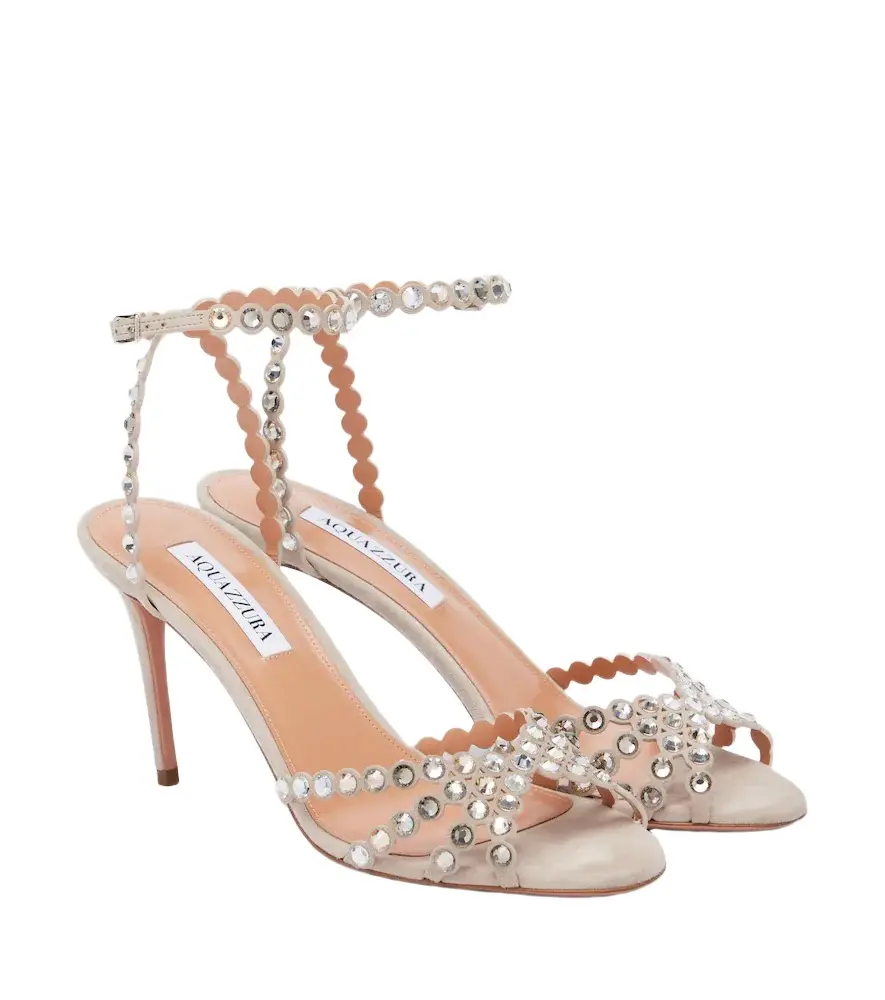 Aquazzura Tequila embellished suede sandals | Image 1 Aquazzura Tequila embellished suede sandals | Image 1