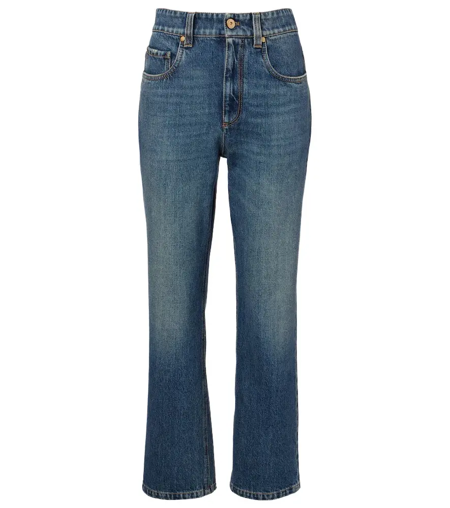 Brunello Cucinelli Cropped straight jeans | Image 1 Brunello Cucinelli Cropped straight jeans | Image 1