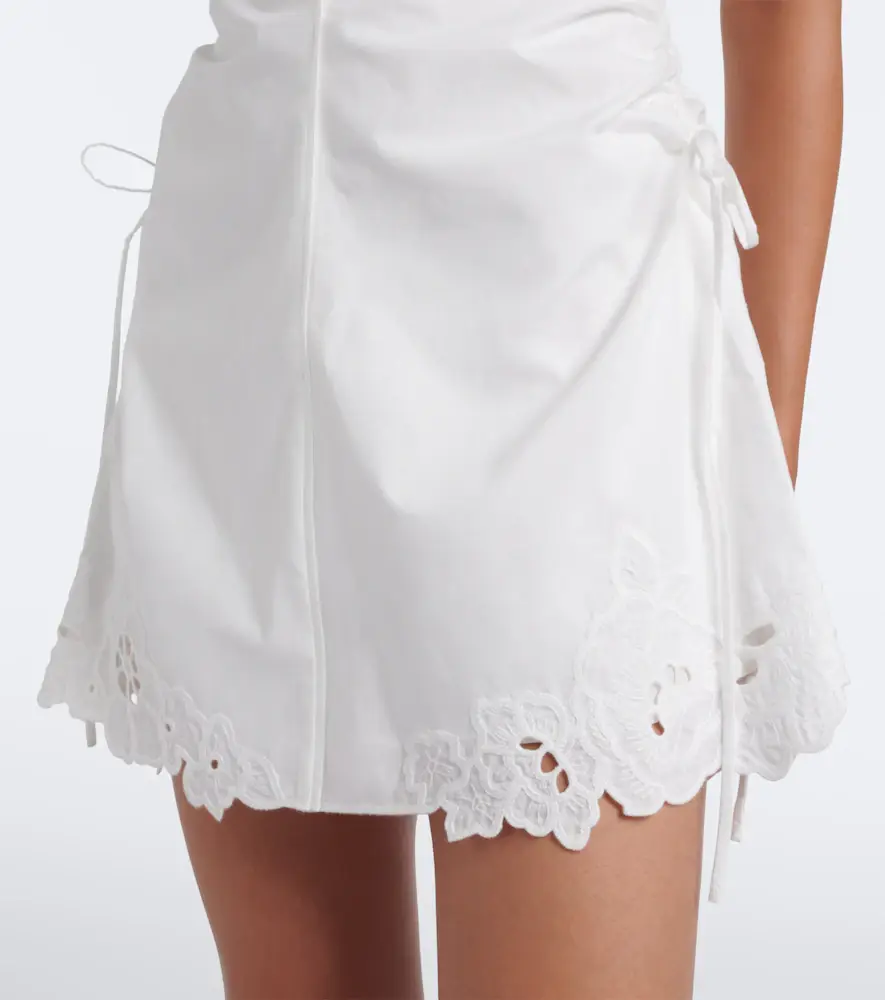 SIR. Klara ruched cotton minidress | Thumbnail 4