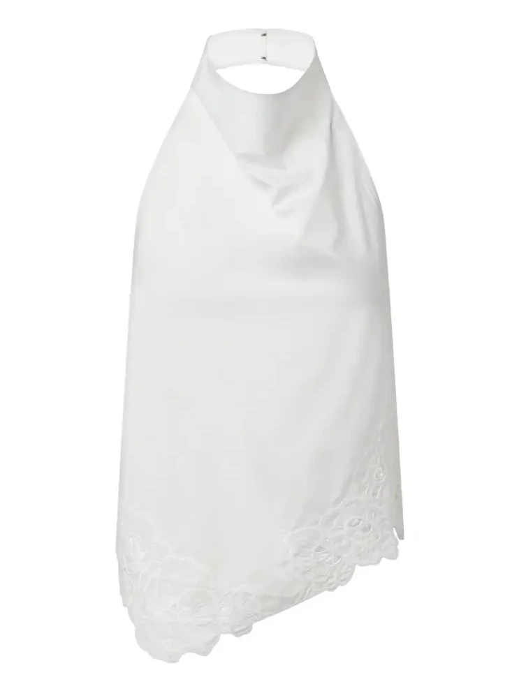 Klara cotton halterneck top