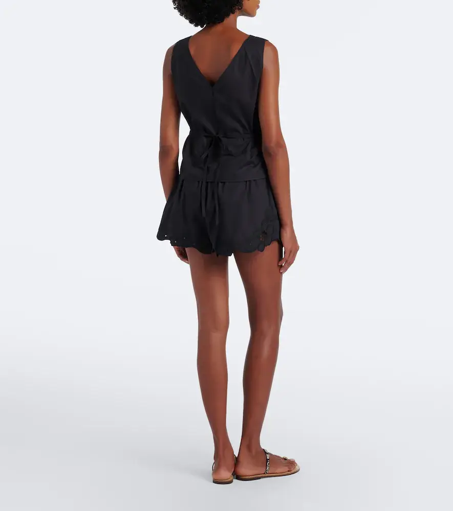 SIR. Klara emboirdered cotton shorts | Thumbnail 2