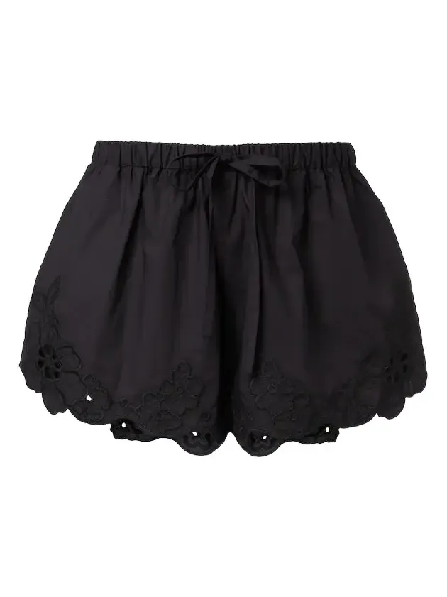 Klara emboirdered cotton shorts Klara emboirdered cotton shorts