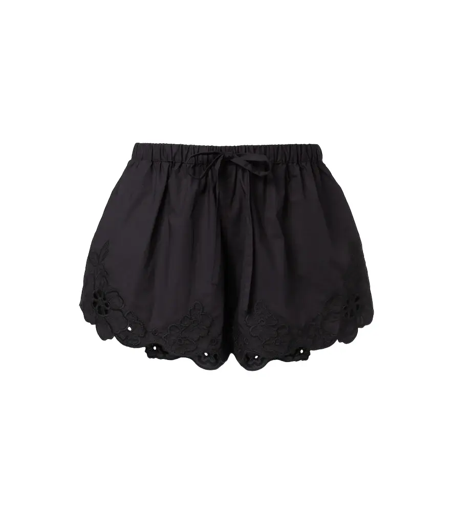 SIR Klara emboirdered cotton shorts | Image 1 SIR Klara emboirdered cotton shorts | Image 1