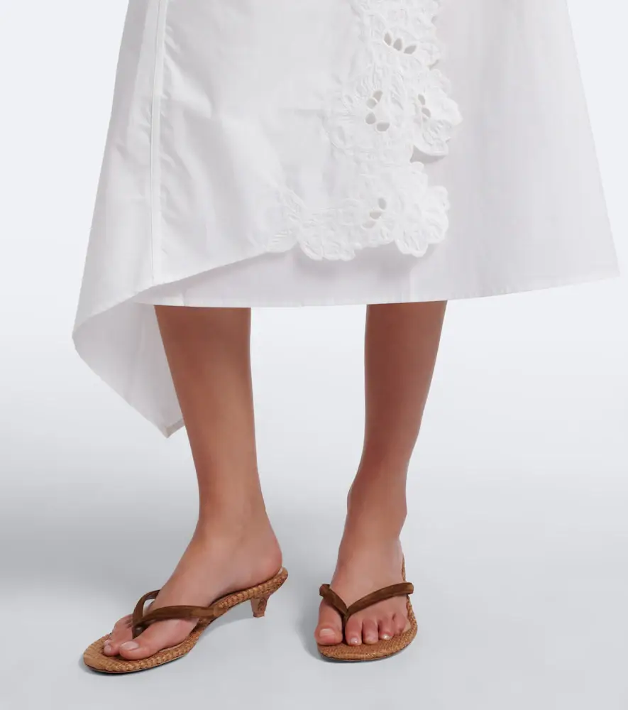 SIR. Klara asymmetric cotton midi skirt | Thumbnail 5